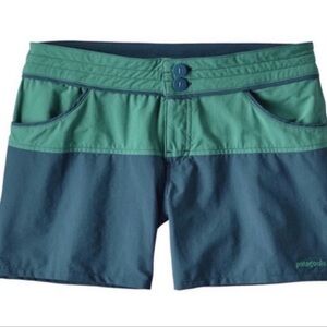 Patagonia Womens Wavefarer Coloblock Stretch Shorts Size 12